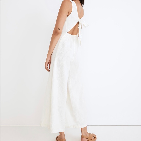 Madewell Lightestspun Tie-Back Cover-Up Jumpsuit - Picture 1 of 5